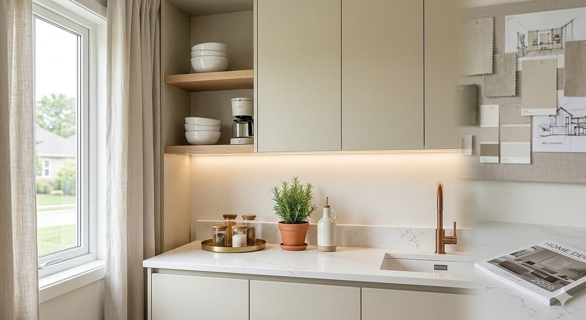 حلول ذكية لديكورات المطابخ الصغيرة 2026.. كيف تجعلين مطبخك يبدو واسعاً؟