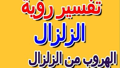 تفسير رؤية الهروب من الزلزال في المنام1941671955